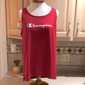 Champion Reversible Red / Gray Mesh Tank Top Sz. XL